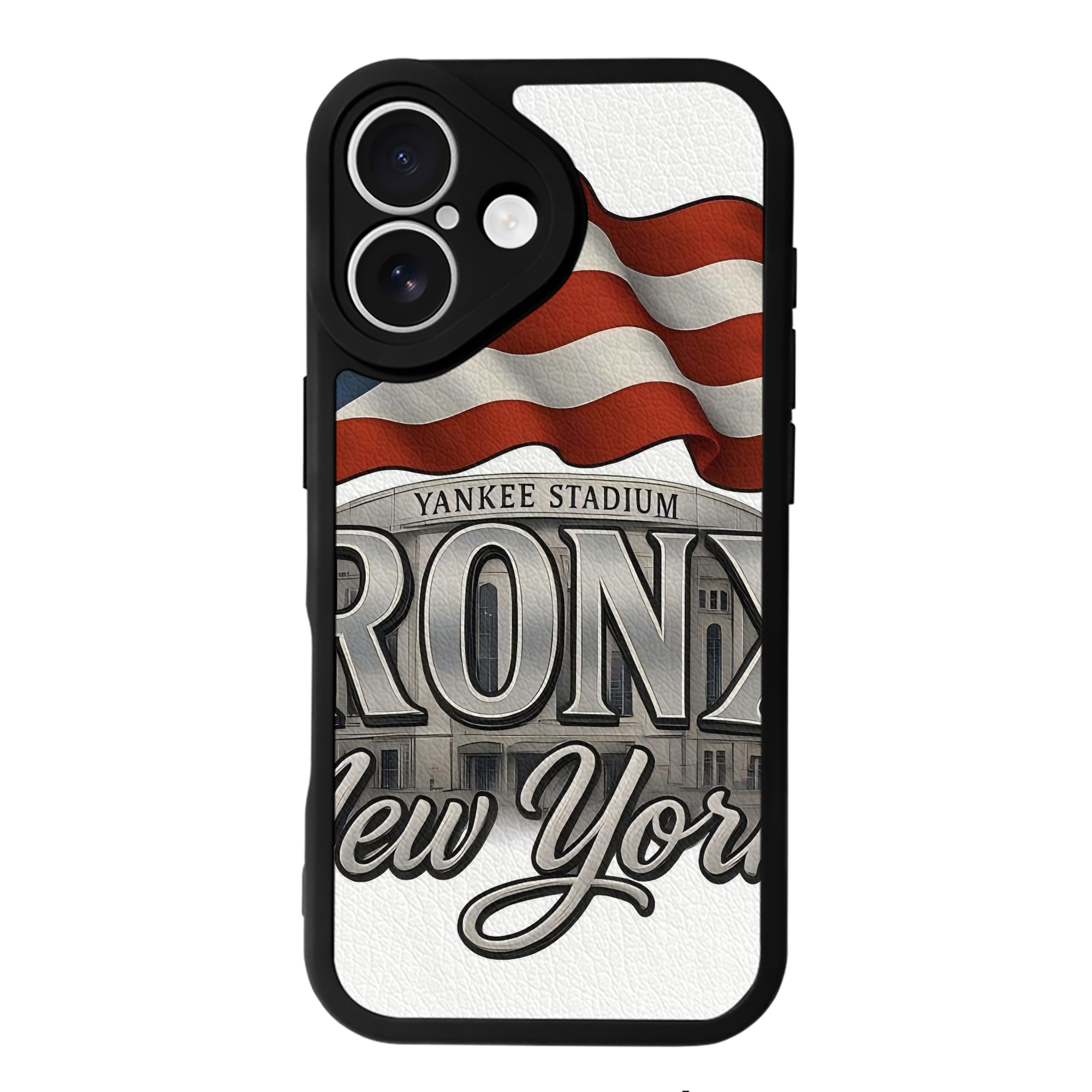 New York Yankees 245 IPhone 16 Silicone Leather Case – UV Print, Lambskin Texture – Perfect Fit, Wireless Charging Compatible, Scratch Resistant, Precise Cutouts – Stylish Protection For IPhone 16